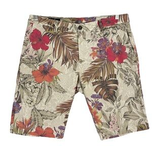Mason’s Italian Floral Shorts Mens 50 Tropical Bohemian Retro Artsy Hipster Folk